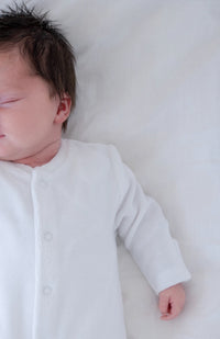 White Terry Towelling Sleepsuit Set