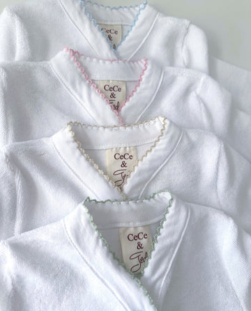 Picot Stitch Terry Towelling Sleepsuit